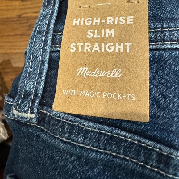 Madewell High Rise Slim Straight. NWT - Picture 3 of 4